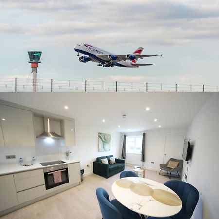 10 Min Drive To Airport - Free Parking - 15 Min Bus Ride - Ev Charge Available Apartment Stanwell Exterior foto